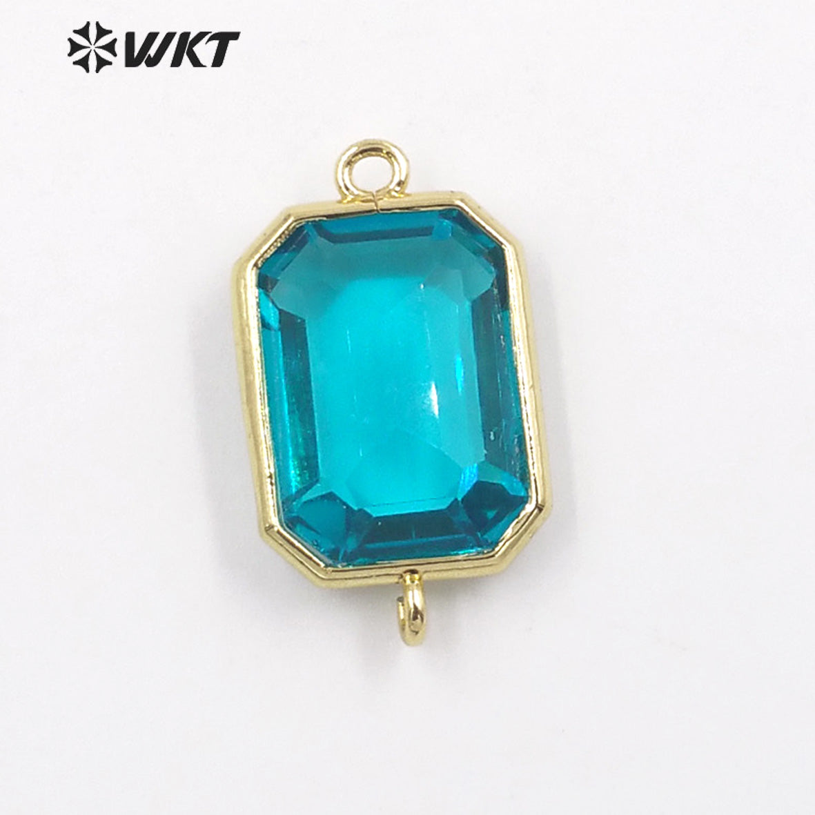 WT-C317 WKT Lapis/ Labradorite Gemstone Connectors for Jewelry Findings Amethyst Amazonite Stone for Bracelet