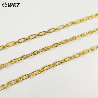 WT-BC223 New Design Cool Wind 18K Gold Plated Metal Sweater Chain Pig Nose Shape Women Jewelry Findings