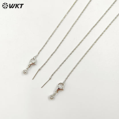 WT-BFN062 Fashion 18k Real Gold Plated Women Jewelry Bamboo Chain for Pendants Match Neckllace