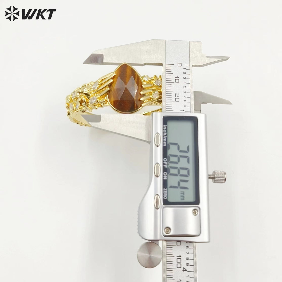 WT-B641 WKT Lovely Fashion Drop Design Trendy Gift for Women Gemstone C Shaped Natural Colorful Gemstone Bracelets