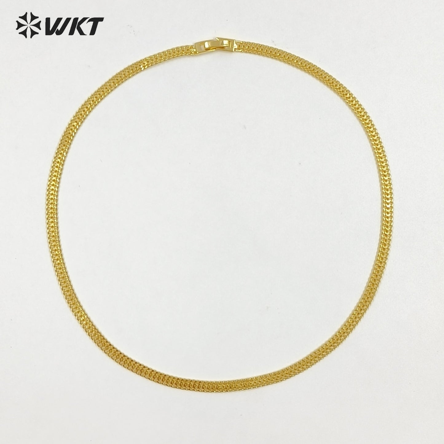 WT-JFN64 Factory Wholesale 18K Gold Electroplated On Yellow Brass Chain Necklace For Female Fashion Jewelry Pendant Matching