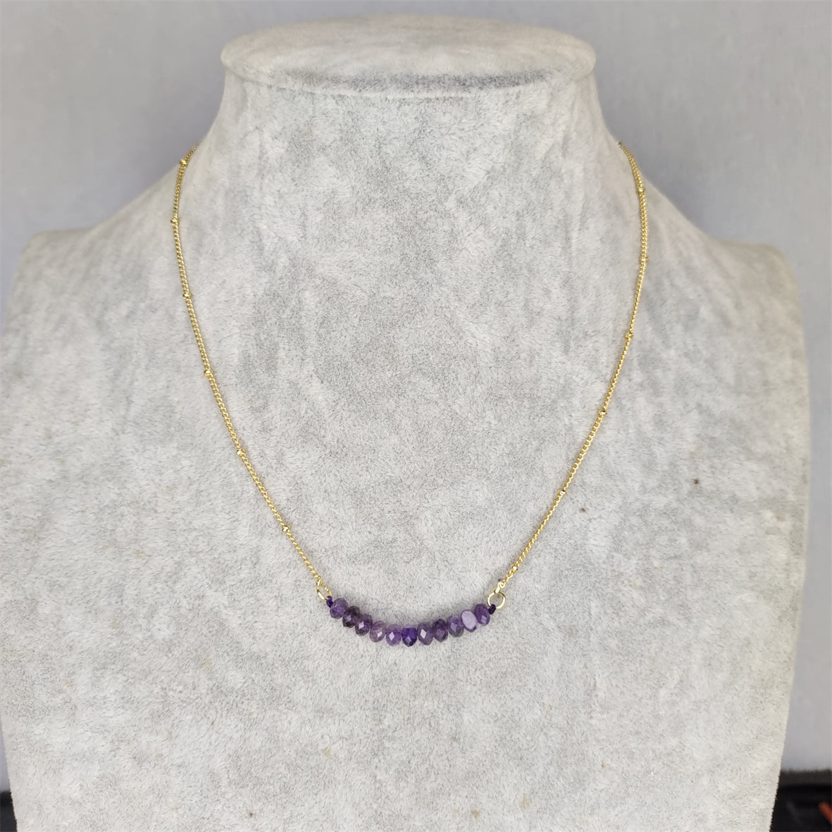 BFN018 Fashion 16 Inch Long White Crystal Tourmaline Pearl Amethysts Healing Crystal Rose Quartz Beads Necklace Chain Necklace