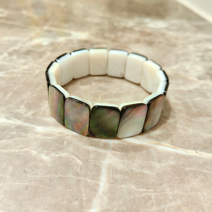 MPB136 Wonderful Design Vintage Style Natural White Yellow And Abalone Shell Bracelets For Men Women Daily Wearing Jewelry