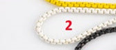 BFN016 Wholesale Summer Hot Sales rainbow Color Box Chain Necklace 18 Inch Long Simple Brass Metal Enamel Chain for Pendants