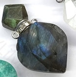 WT-P1756 WKT Mysterious and Elegant Jewelry Natural Stone Perfume Bottle Pendant Nice for Lady for Party As a Gift