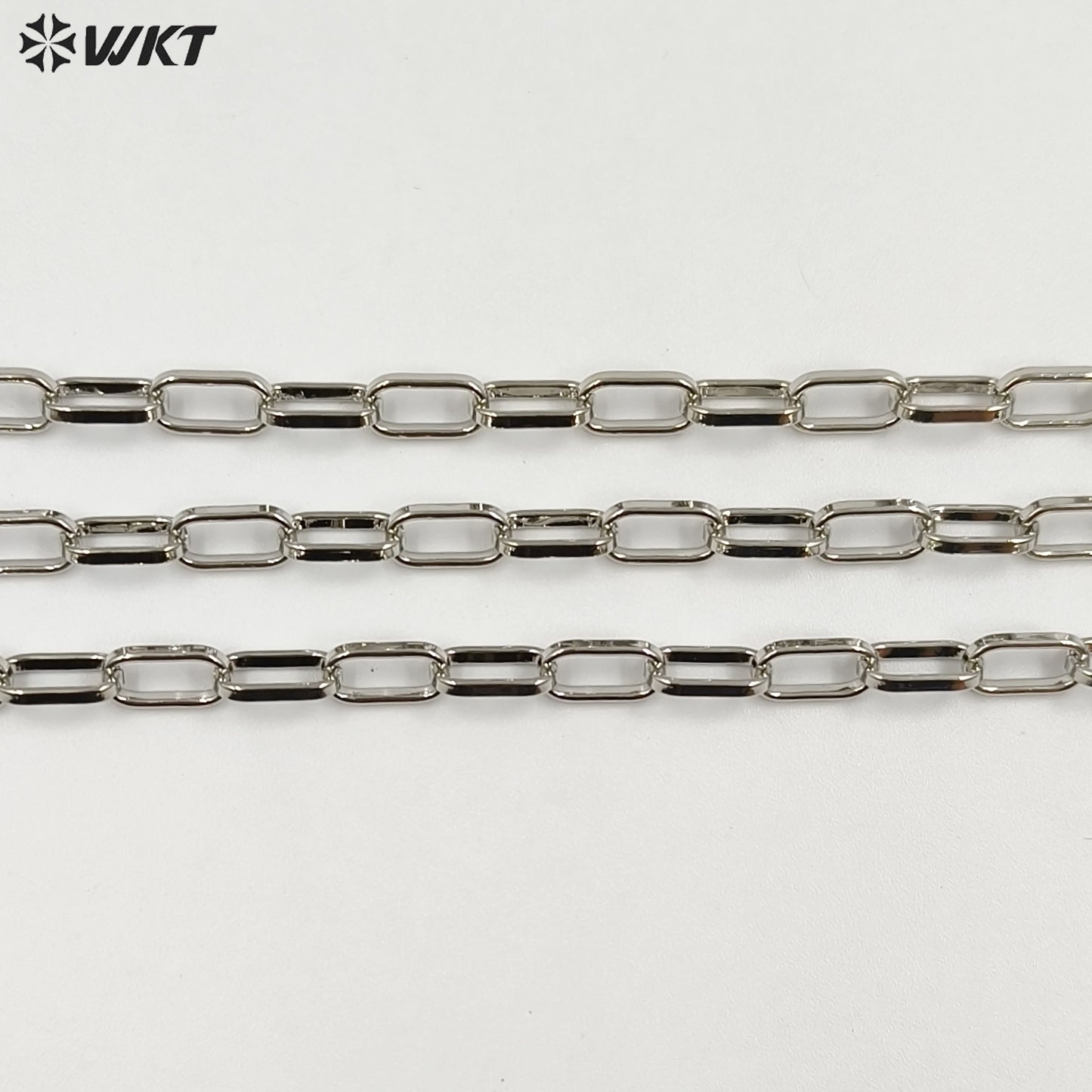 WT-BC178 WKT Women Men Gold Cuban Link Chain For Necklace Bracelet Gold Plated Brass Chain