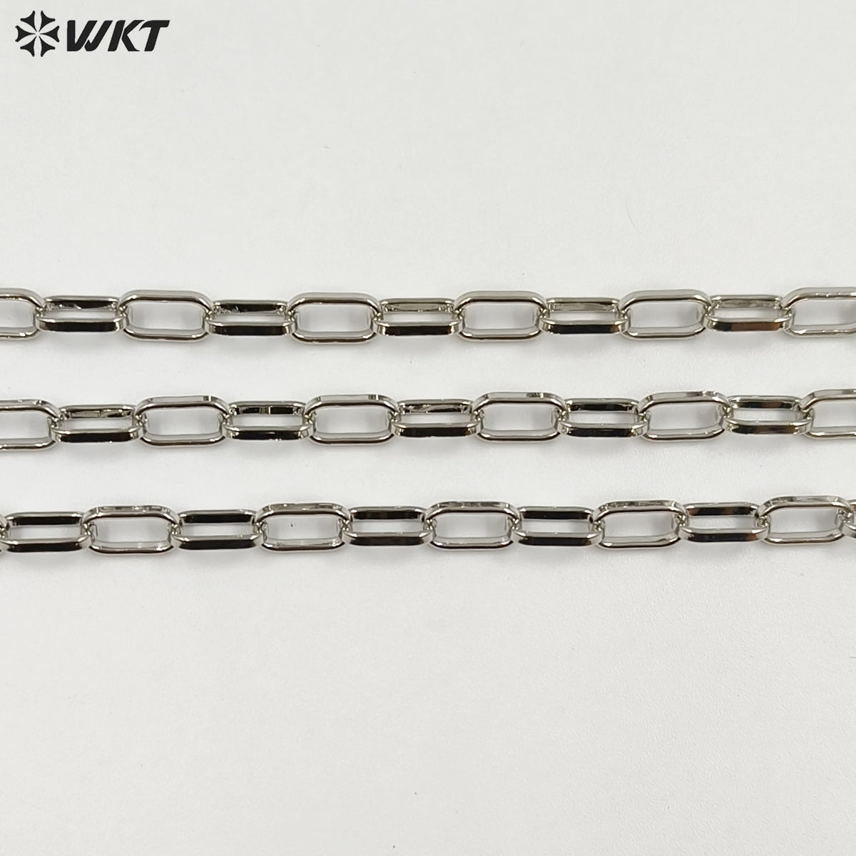 WT-BC178 WKT Women Men Gold Cuban Link Chain For Necklace Bracelet Gold Plated Brass Chain