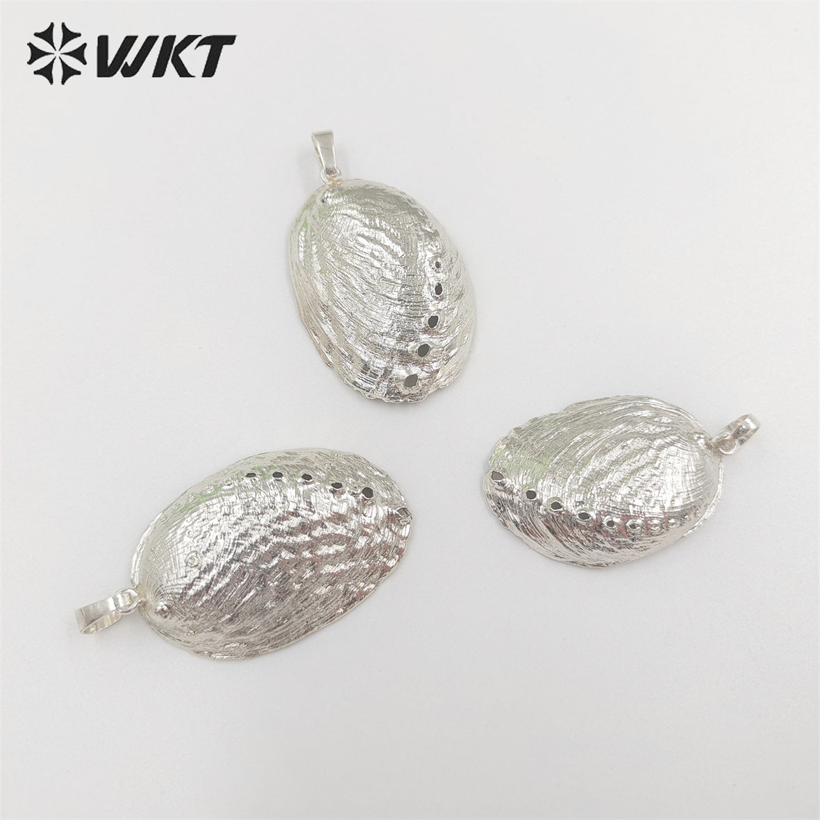 WT-JP316 Newest 18K Full Gold Dipped Natural Abalone Shell Pendant Silver Plated Resist Tarnishable Shell Jewelry Pendant