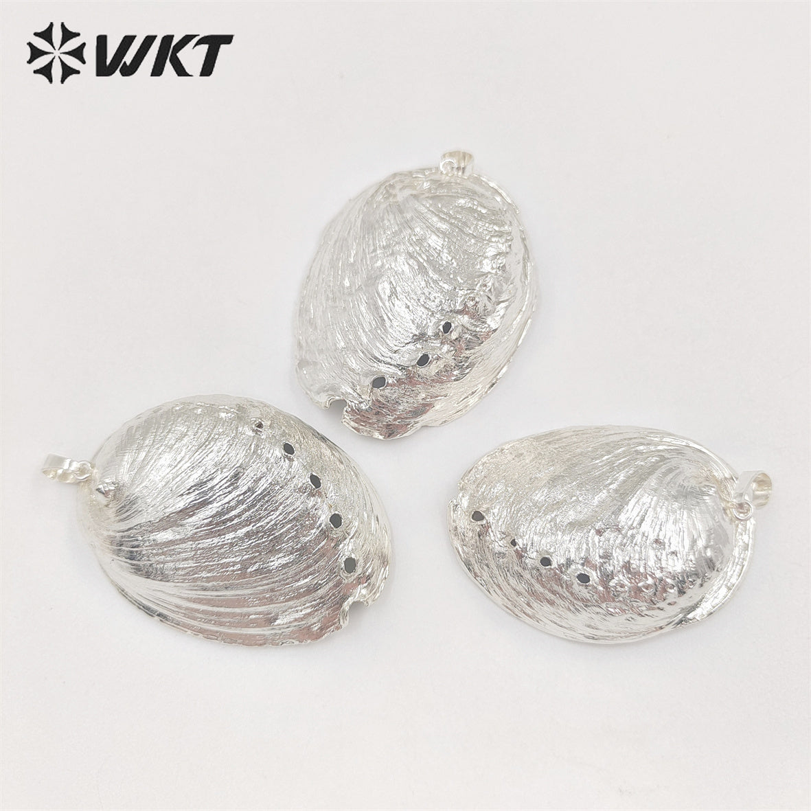 WT-JP316 Newest 18K Full Gold Dipped Natural Abalone Shell Pendant Silver Plated Resist Tarnishable Shell Jewelry Pendant