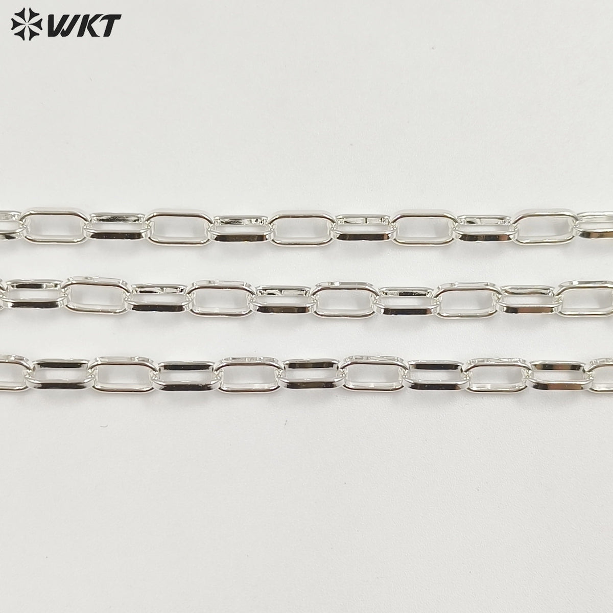 WT-BC178 WKT Women Men Gold Cuban Link Chain For Necklace Bracelet Gold Plated Brass Chain