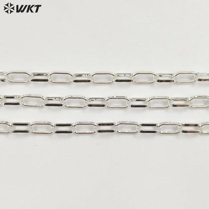 WT-BC178 WKT Women Men Gold Cuban Link Chain For Necklace Bracelet Gold Plated Brass Chain