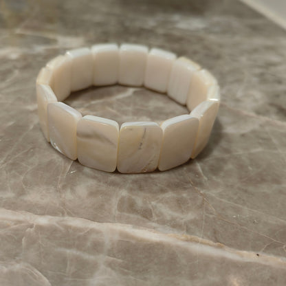 MPB136 Wonderful Design Vintage Style Natural White Yellow And Abalone Shell Bracelets For Men Women Daily Wearing Jewelry