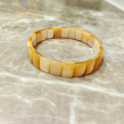 MPB136 Wonderful Design Vintage Style Natural White Yellow And Abalone Shell Bracelets For Men Women Daily Wearing Jewelry